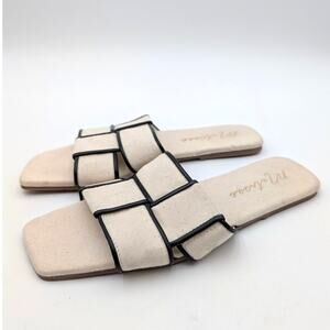 Matisse Biscayne Slide Sandal Open Toe Women's Natural Size US9M EU39.5